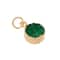 12 Pack: Round Green Dyed Quartz Charm by Bead Landing™